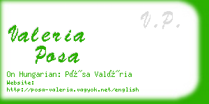 valeria posa business card